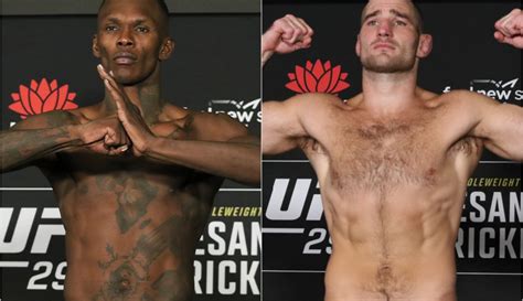 Ufc 293 Weigh In Video Israel Adesanya Vs Sean Strickland Official