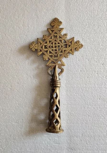 Vintage Ethiopian Orthodox Coptic Christian Blessing Cross