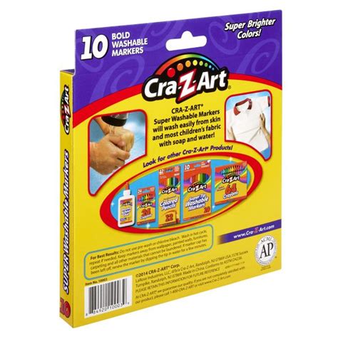 Cra Z Art Broadline Marker Washable Bold 10 Count Cra Z Art