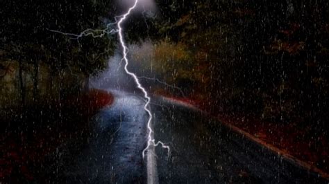 Heavy Rainfall Fall Asleep With Thunderstorm Sound For Deep Sleep