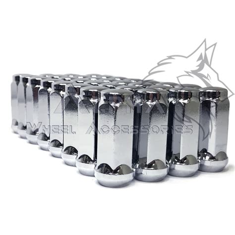 32pc Chrome Bulge Acorn Lug Nuts Xl 2 Tall 916 18 Fits Chevy C20 C30 K20 K30 Ebay