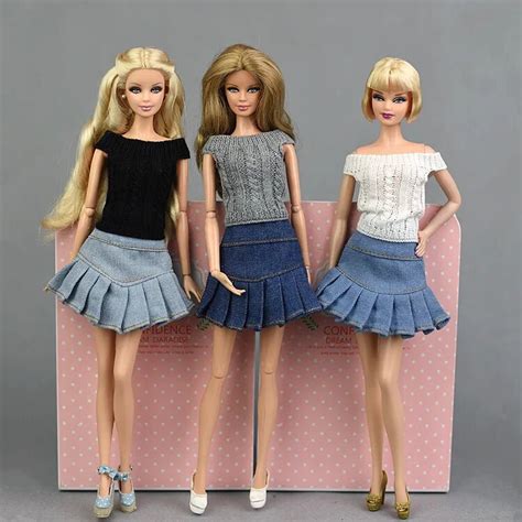 Roupas De Saia Artesanal Para Barbie Blyth Bjd Vestimenta Vestido