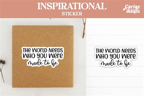 inspirational sticker  world