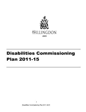 Fillable Online Hillingdon Gov Disabilities Commissioning Hillingdon