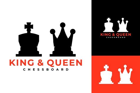 King and Queen Chess Logo Design 41481971 Vector Art at Vecteezy