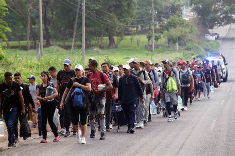 Una Nueva Caravana De Migrantes Parte Del Sur De M Xico A Dos D As De