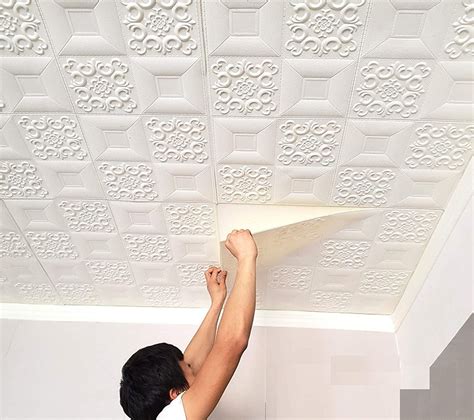 Wallpaper Dinding Foam Plafon 3D Ukuran 70cm X 70cm Harga Tertera Untuk