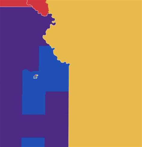 Map Of Americas Favorite College Football Teams Zoomed In On Kc And