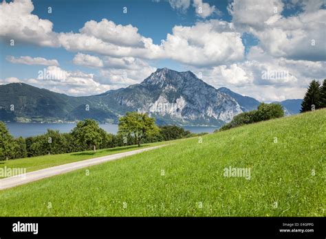 Traunsee Lake In Austrian Alps Stock Photo Alamy