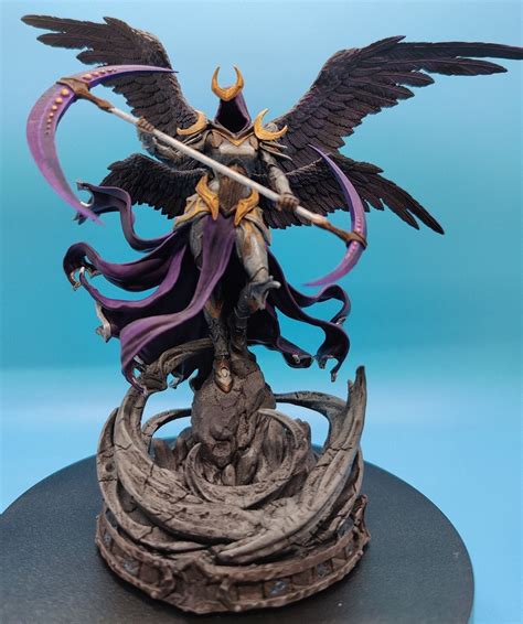 Hand Painted Moonlight Seraph 8K Resin Print 3x3 Large TTRPG Witchsong