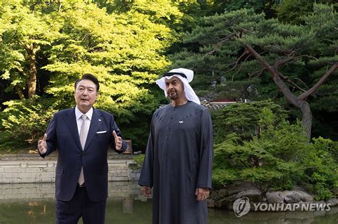 尹 Uae 대통령 극진예우…호위 전투기 띄우고 창덕궁 산책도 종합 연합뉴스