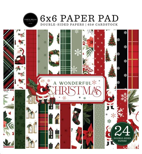 A Wonderful Christmas 6x6 Paper Pad Echo Park Paper Co