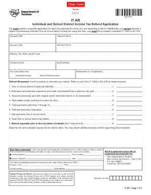 Fillable Online Tax Ohio You Must Submit A Separate Application For