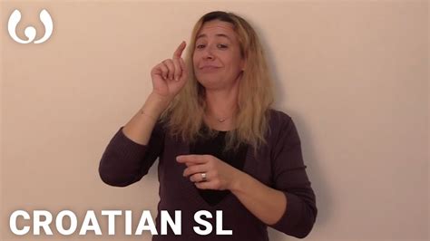 Wikitongues Suzana Speaking Croatian Sign Language Hzj Youtube