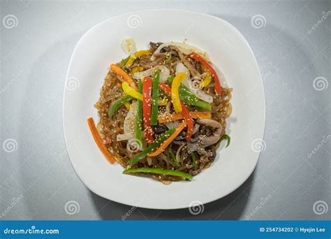 Korean Traditional Food - Japchae Stock Photo - Image of meal, drink ...