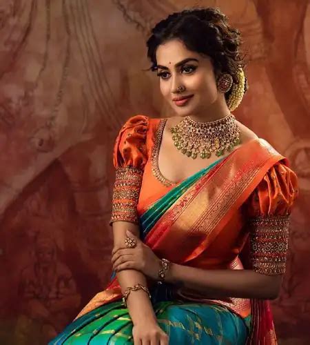 32+ Simple to Heavy Puff Blouse Designs for Silk Sarees | Pattu Sarees - efashiontribe