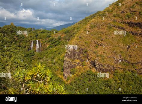 Opaekaa Falls on Kauai, Hawaii Stock Photo - Alamy