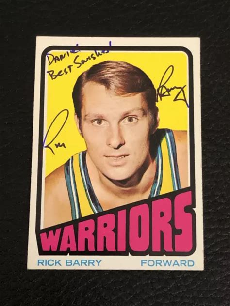 Carte Autographe Sign E Hof Rick Barry Topps Golden State