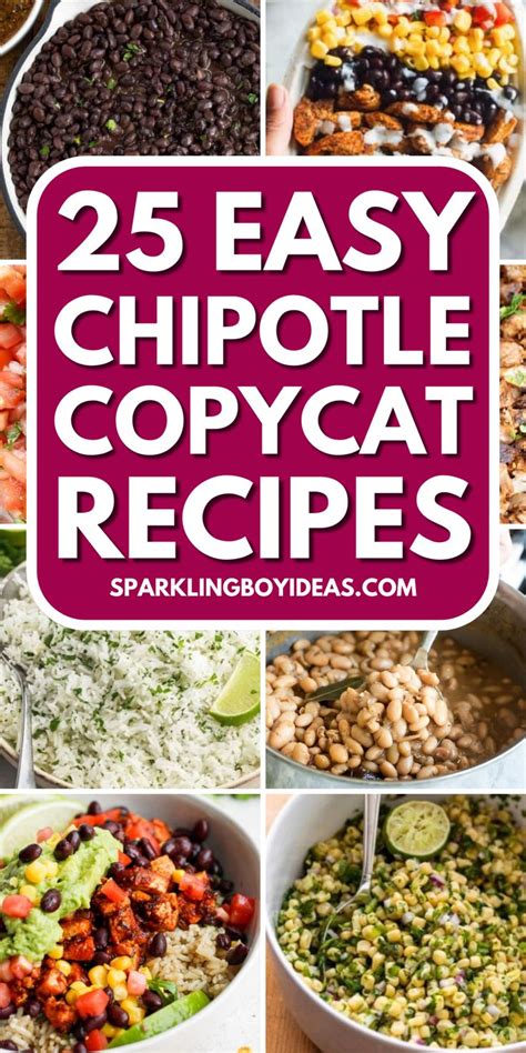 Easy Chipotle Copycat Recipes Chipotle Copycat Recipes Veggie