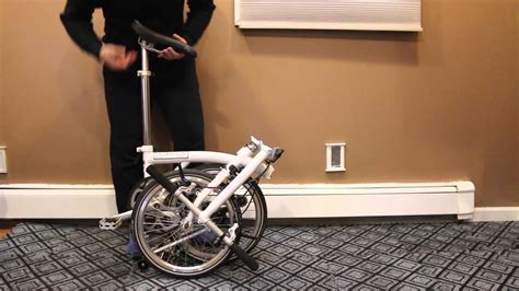 Brompton S1e Folding Bike How To Fold And Unfold Youtube