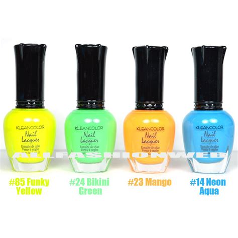 Neon Aqua Nail Polish