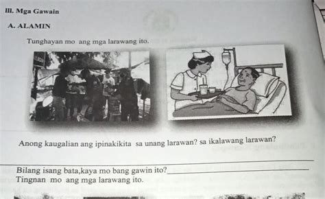 D Mga Gawaina Alamintunghayan Mo Ang Mga Larawang Ito Anong Kaugalian