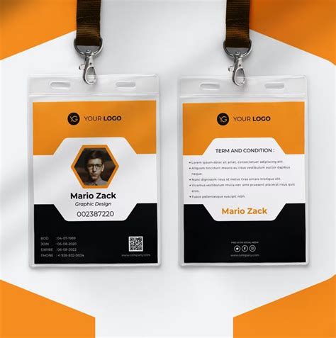 Professional Id Card Template Psd Ai Eps Id Card Template Lorem