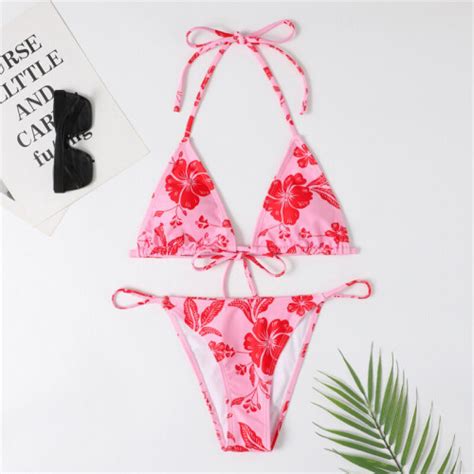 Push Up Swimwear Sexy Bikinis Swimsuit Women Floral Bathing Suit Brazilian Bikini Set Biquini