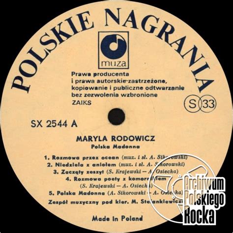 Polska Madonna Maryla Rodowicz 1987 SX 2544