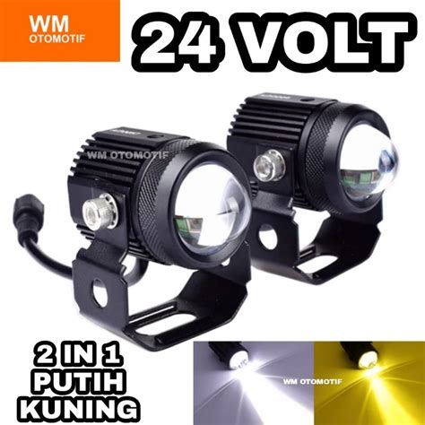 Jual Lampu Tembak Sorot 24 Volt LED Superbright Mini Driving Lens Truk