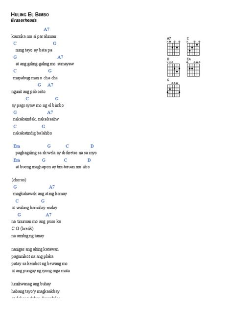 Huling El Bimbo Chords | PDF