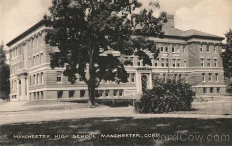 Manchester High School Connecticut Postcard