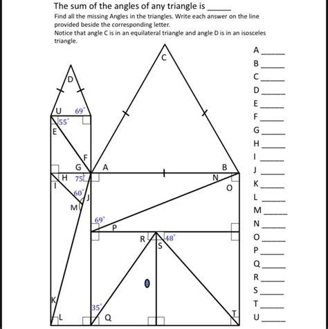 Triangles Worksheet