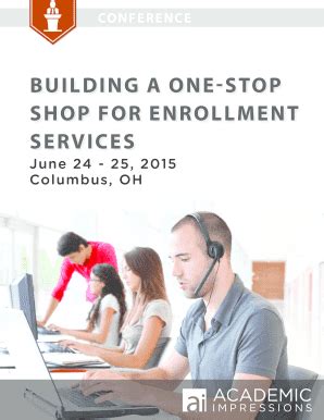 Fillable Online One Stop Enrollment Services An Innovative Student