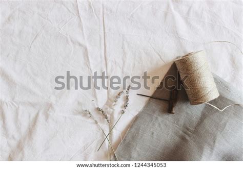Background Photography Different Fabric Textures Lavender Stock Photo