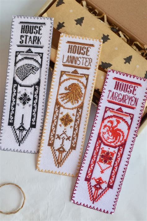 Game Of Thrones Cross Stitch Kits Set Of 3 Diy Hand Embroidery