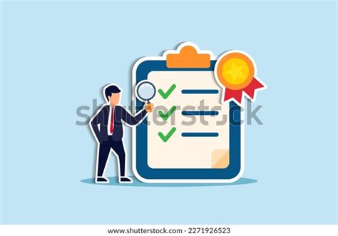 Standard Quality Control Certified Approval Corporate Stock Vector