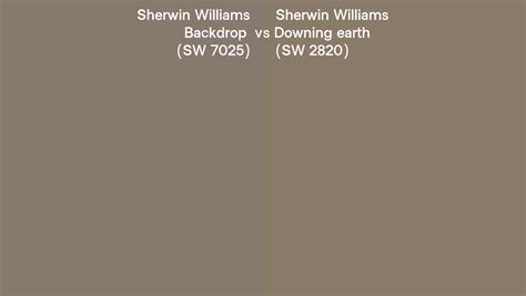 Sherwin Williams Backdrop Vs Downing Earth Side By Side Comparison