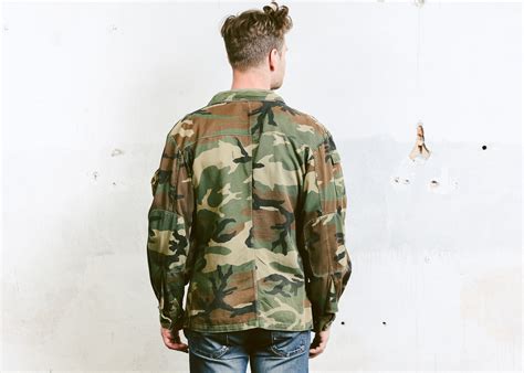 Men S Nato Camo Jacket Vintage S Khaki Green Military Camo Jakcet