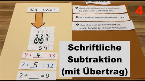 Schriftliche Subtraktion Mit Bertrag Erg Nzungsverfahren Youtube