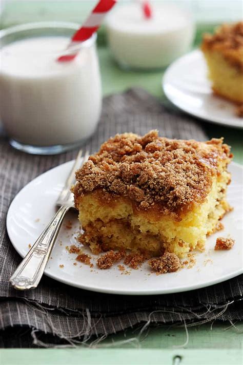 Cake Mix Sour Cream Coffee Cake Creme De La Crumb