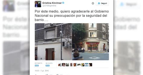 Cristina Elisabet Kirchner Se Quejó Por La Custodia Y La Seguridad Que