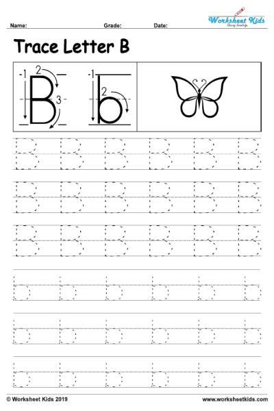 Practice Writing Letter B