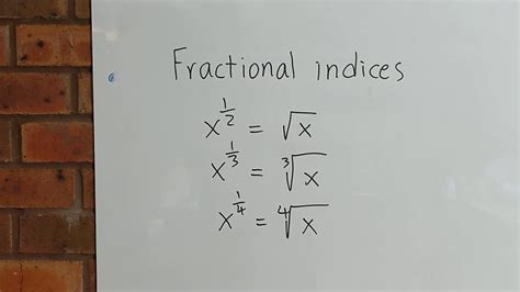 Fractional Indices Youtube