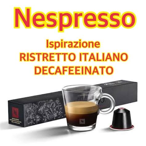 Nespresso Ispirazione Ristretto Italiano Decafeeinato Capsule 1 Box 10 Capsule Ispirazione