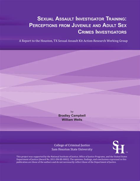 Pdf Sexual Assault Investigator Training Perceptions From Juvenile And Adult Sex Crimes