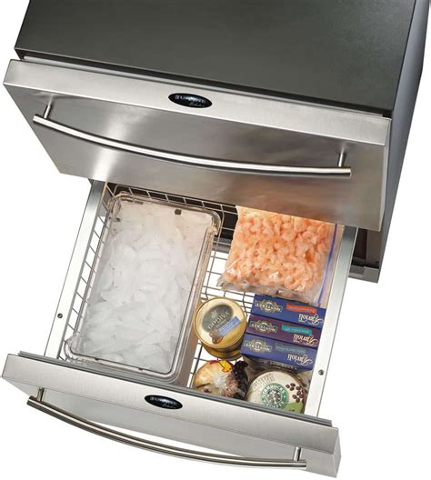 U Line C2275dwr 24 Inch Built In Combo Ice Makerrefrigerator Drawer With 50 Cu Ft Total