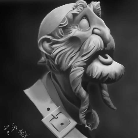 Old Man Sketching By Howxu On Deviantart
