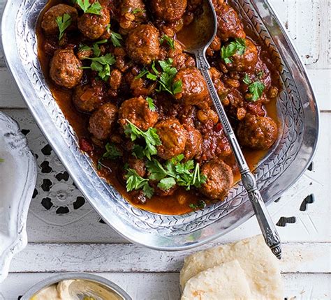 Smoked Lamb Meatballs Recipe With Harissa Sauce Olivemagazine