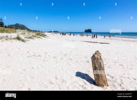Papamoa Beach In Tauranga The Bay Of Plenty New Zealand Stock Photo Alamy